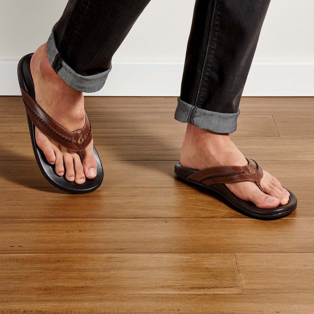 Sandalias Olukai Mea Ola - Chanclas Hombre Cafes 20621-958